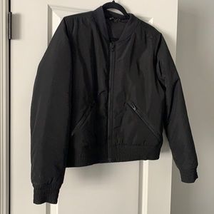 Black bomber jacket